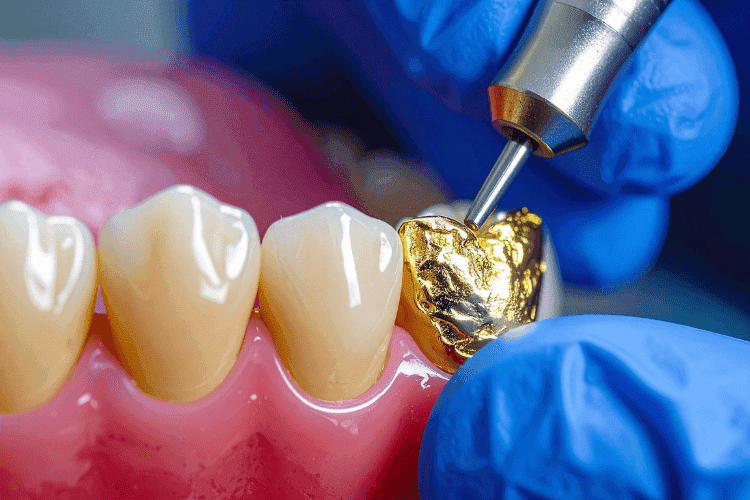 Gold is another metal that dentists use to restore teeth.