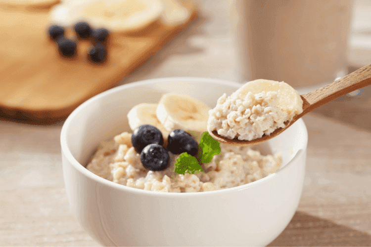 Soft foods such as oatmeal are gentle on your teeth and gums after you've had your teeth cleaned.